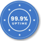 Parcel Perform has high platform reliability with 99.9% uptime